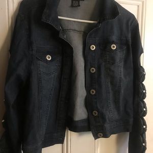 Plus size jean jacket